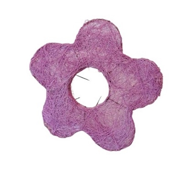 Buketholder blomst lilla 15 cm