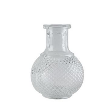 Vase med facetmønster 11 cm