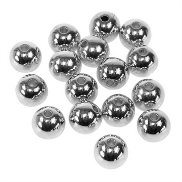 Perler 8 mm metallic Sølv 