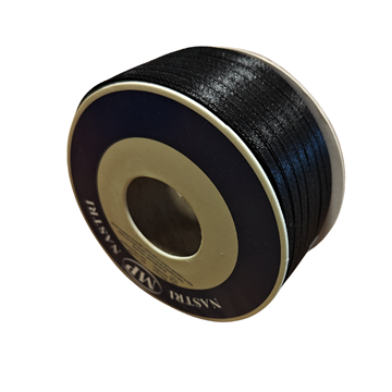 Satinbånd 3mm sort