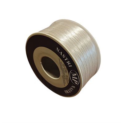 Satinbånd 3mm lys creme