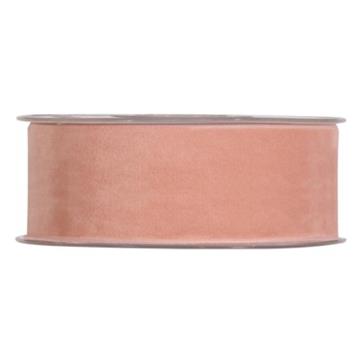 Velourbånd gl. rosa dobbelt 40mm