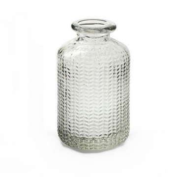 Glas flaske med små prikker