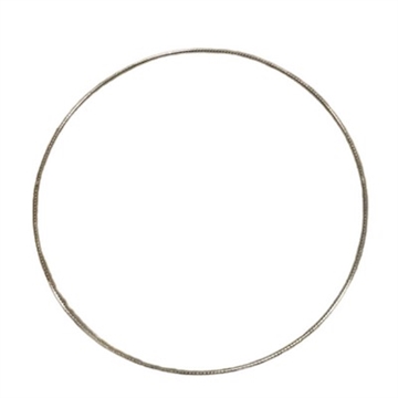 Metalring 60 cm 6mm tentorstål sølv