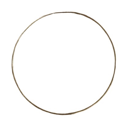 Metalring 35 cm guld