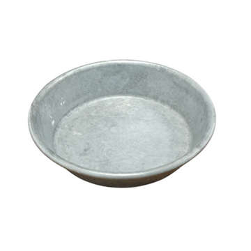 Fad 14 cm børstet zink