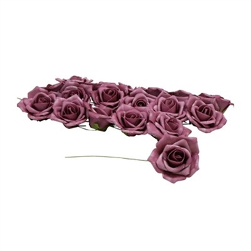 Skumrose 3,5 cm gammel rosa