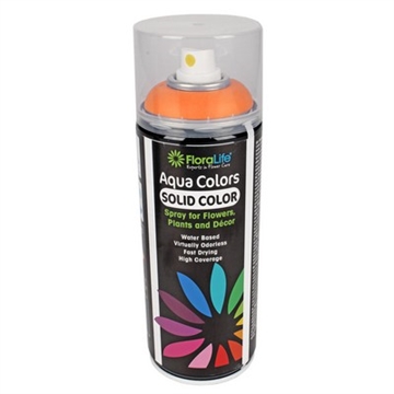 Aqua color orange spray