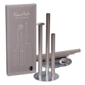 Switch vase - lyseholder champagne