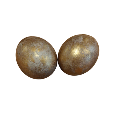 Hønseæg jordbrun antik