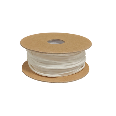 Læder snor hvid 30 meter 2 mm