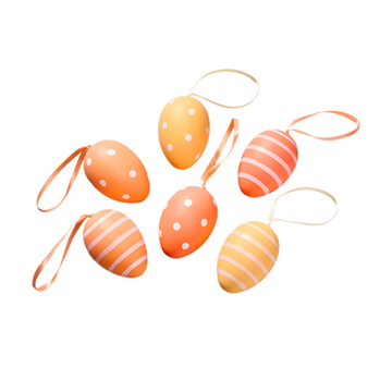 Hønseæg orange nuancer 6 stk.