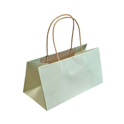 Papirtaske 24 cm grøn