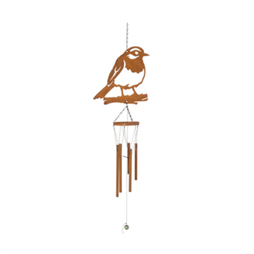 Rust vindspil 20,5 x 7,5 x 22/85 cm med fugl