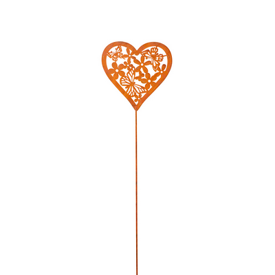 Hjerte i rust - m. motiv 55 cm