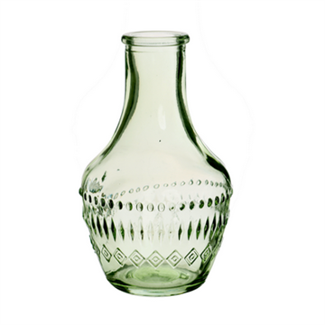 Glasvase H10 cm grøn