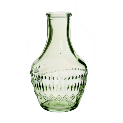 Glasvase H10 cm grøn