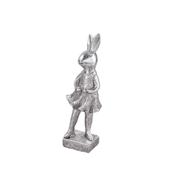 Hare i poly 21 cm sølv - 2