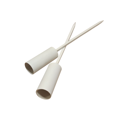 Stagelysholder metal hvid 25 cm