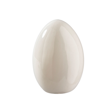 Porcelæn-æg D7,5 H10cm hvid