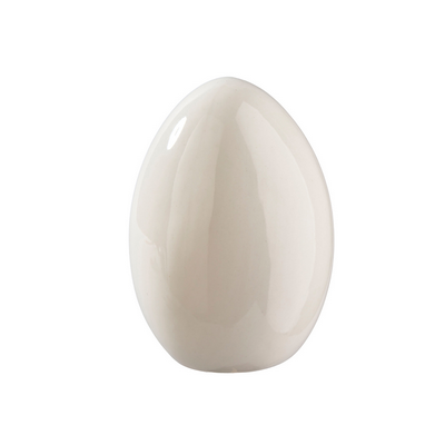 Porcelæn-æg D7,5 H10cm hvid