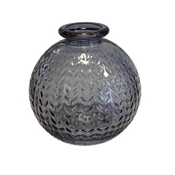 Vase ball blå 8x8 pile mønster