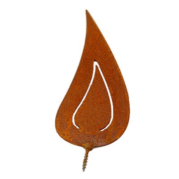 18 cm flamme i rust