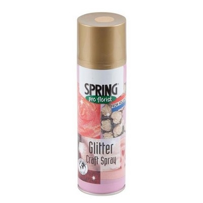 Guld glitter spray