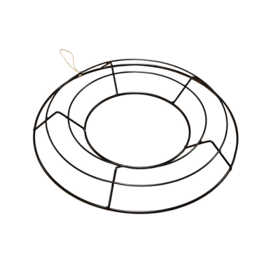 Metalring krans 35 cm – sort