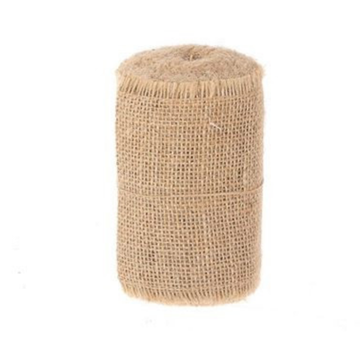 Jutebånd natur 5 meter x 10 cm