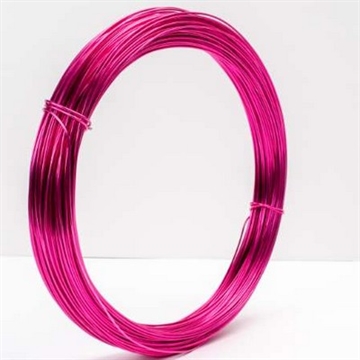 Aluminiums-tråd 1 mm Pink 60 meter.