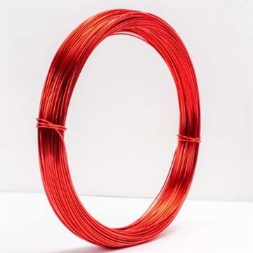 Aluminiums-tråd 1 mm Rød 60 meter.