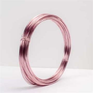 Aluminiums-tråd 1 mm rosa