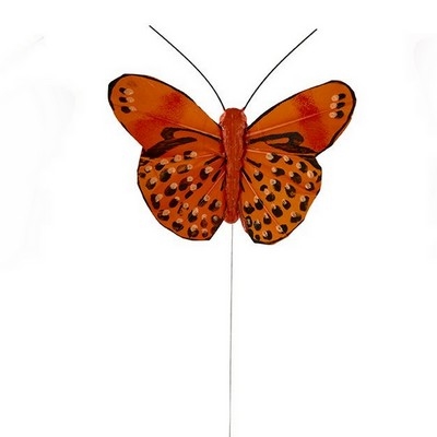 Sommerfugl orange nuancer 2. 8 cm