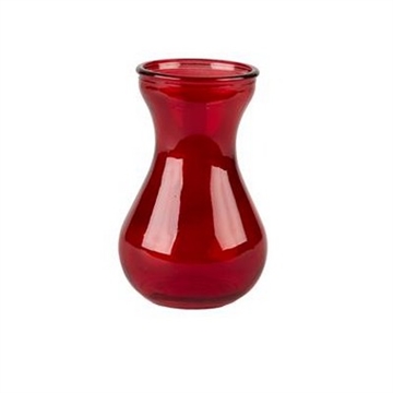 Vase hyacint 14 cm RØD.
